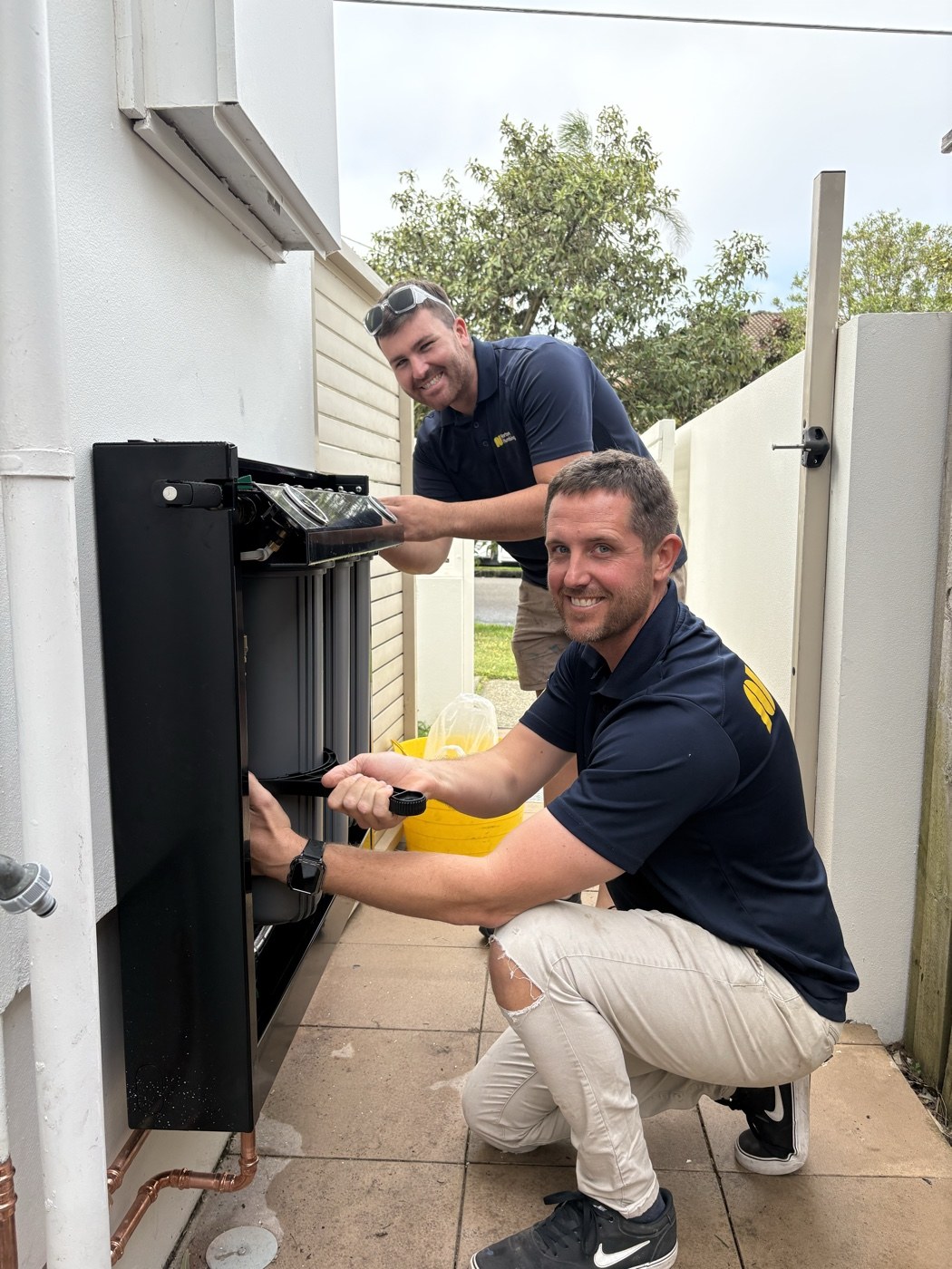 Norton Plumbing fitting a Puretec FilterWall whole-home water filter at a Clovelly home, Eastern Suburbs Sydney